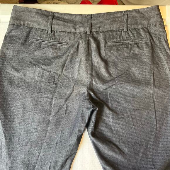 Dalia Collection Women Flared Dress Pants size 12 Petite Gray Mid Rise Stretch - Picture 9 of 10